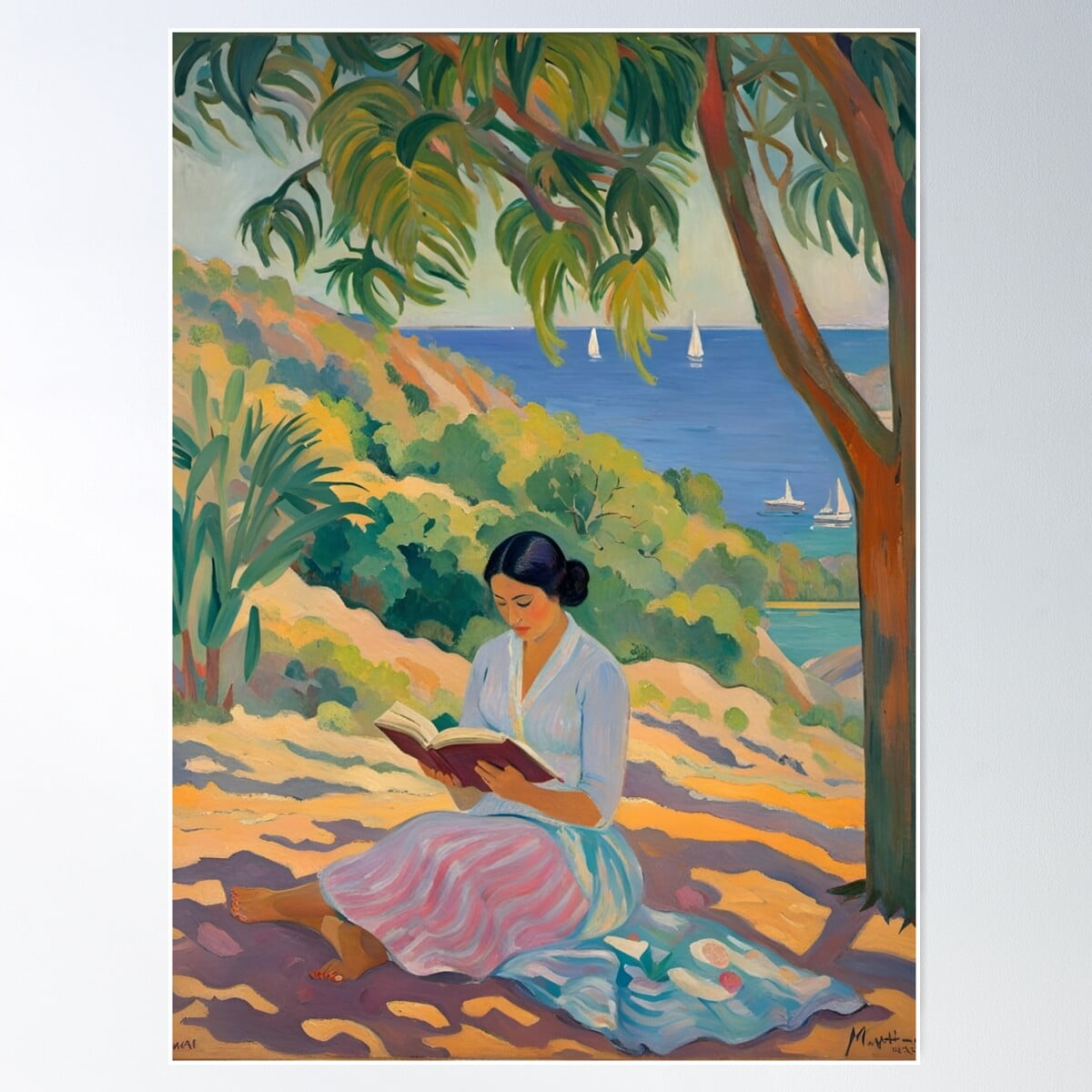 Miluva Alice In Paradise Poster Wall Art, Modern Wall Decor For Living ...