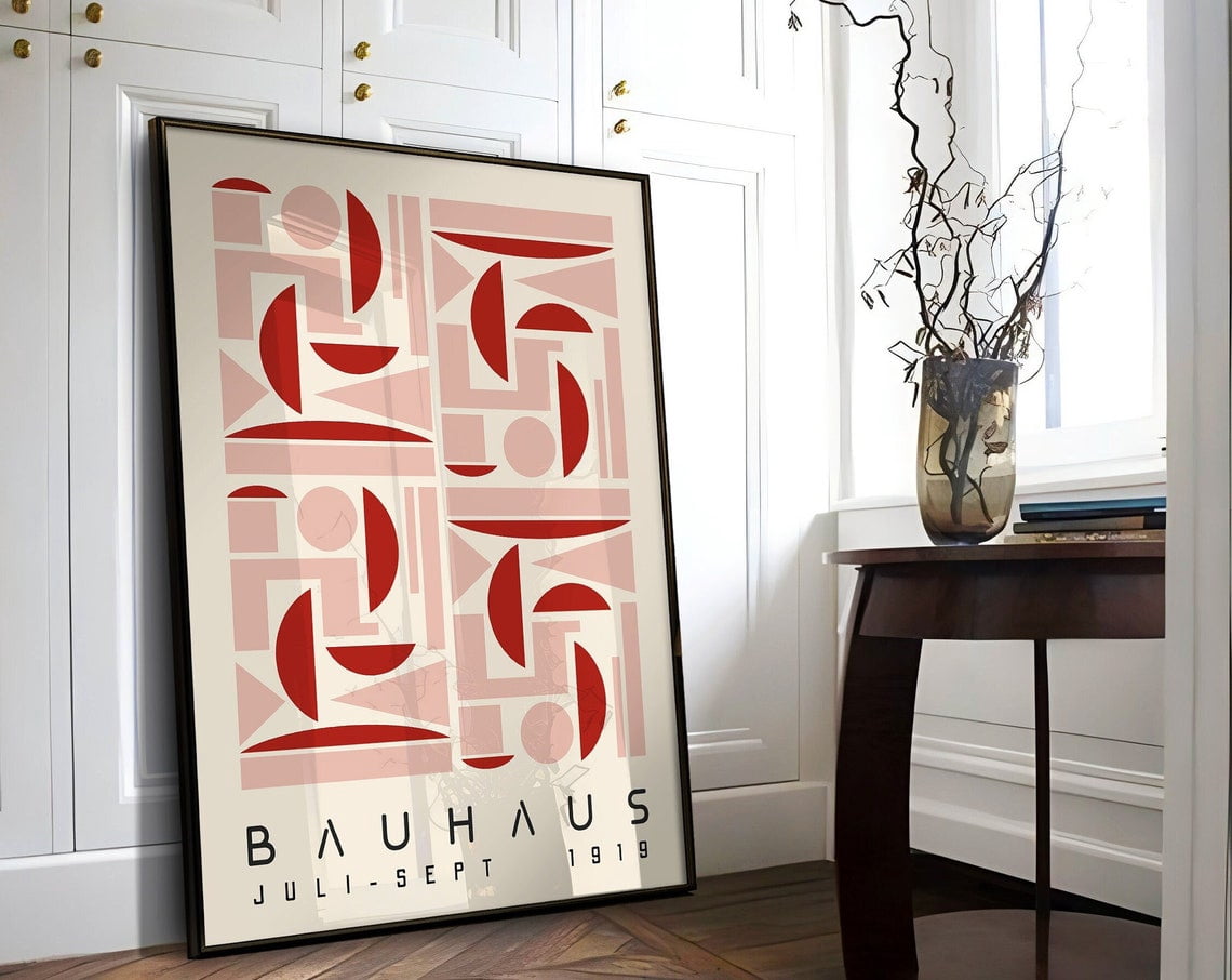 Miluva Bauhaus Printable Wall Art Print Mid Century Modern Minimalist ...