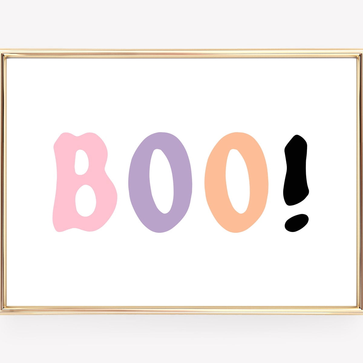 Miluva Boo sign pastel halloween wall art halloween sign cute halloween ...