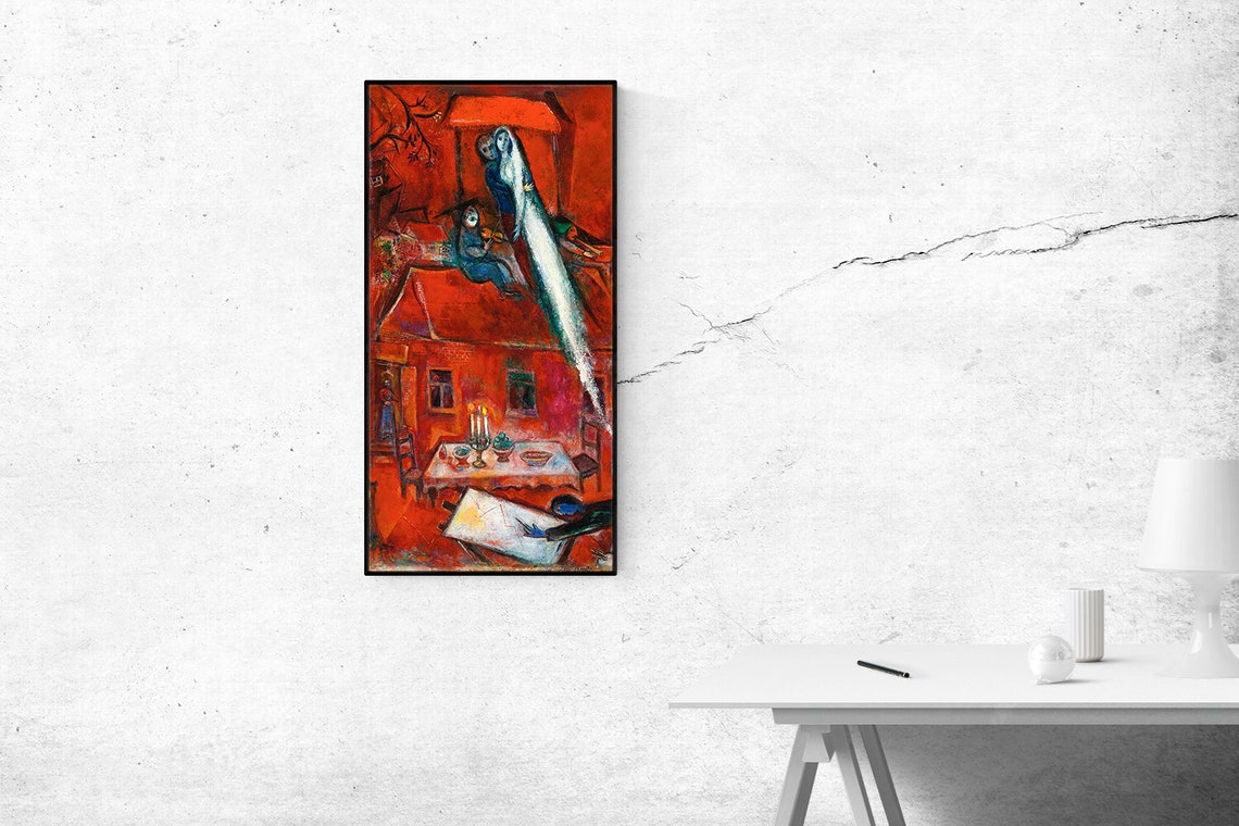 Miluva Crepuscule Ou La Maison Rouge, 1948-Marc Chagall,Home Office ...