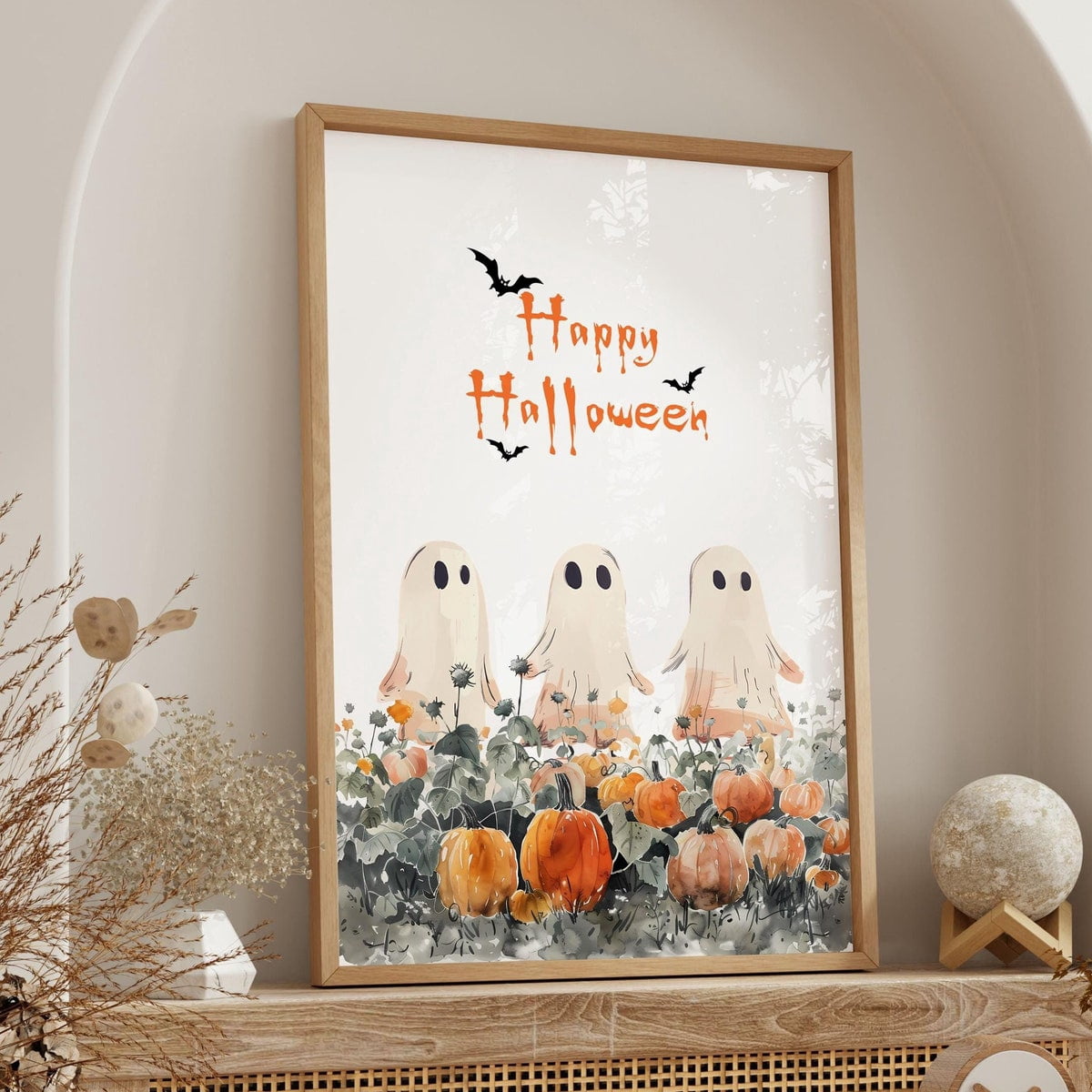 Miluva Cute halloween wall art – Home decor art print – Halloween ...