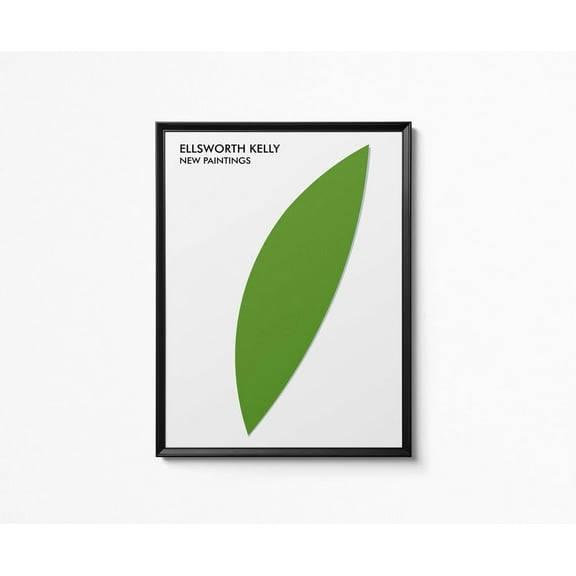 Miluva Ellsworth Kelly New Poster Museum Gallery Exhibition Vintage Green Wall Art Home Decor Wall Hanging Print Picture Decor For Living Room Bedroom, 24x36 UNFRAMED