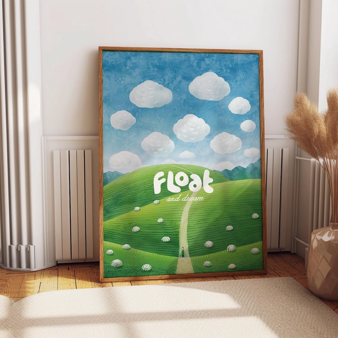 Photo inspiration: Picture Idea: Miluva Floating Clouds And Dreamy Hills Art Postercalm And Peaceful