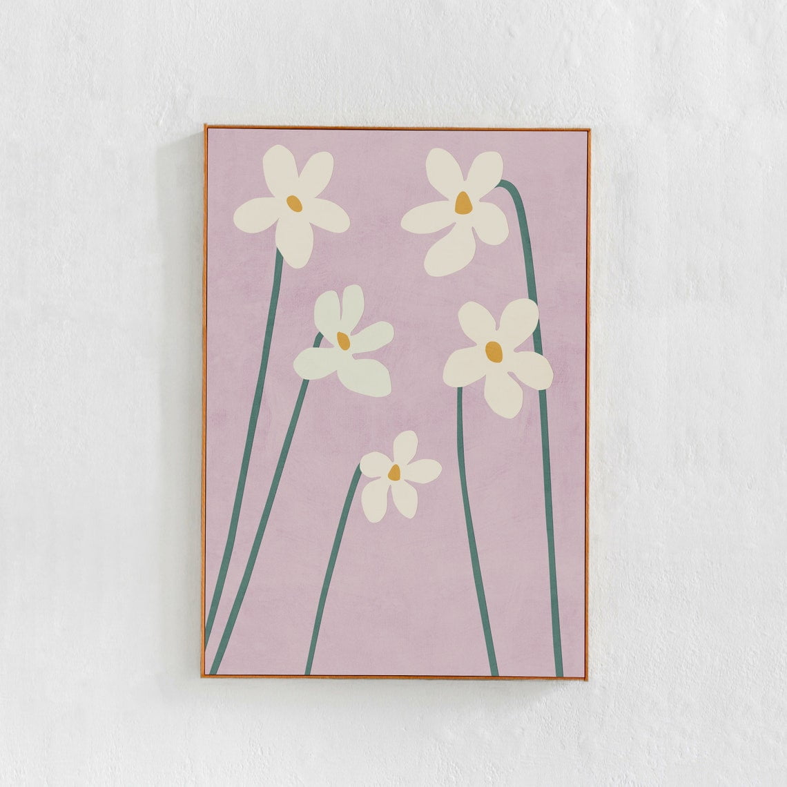 Visual Reference: Miluva Floral Wall Art For Bedroom Spring Flowers Poster In