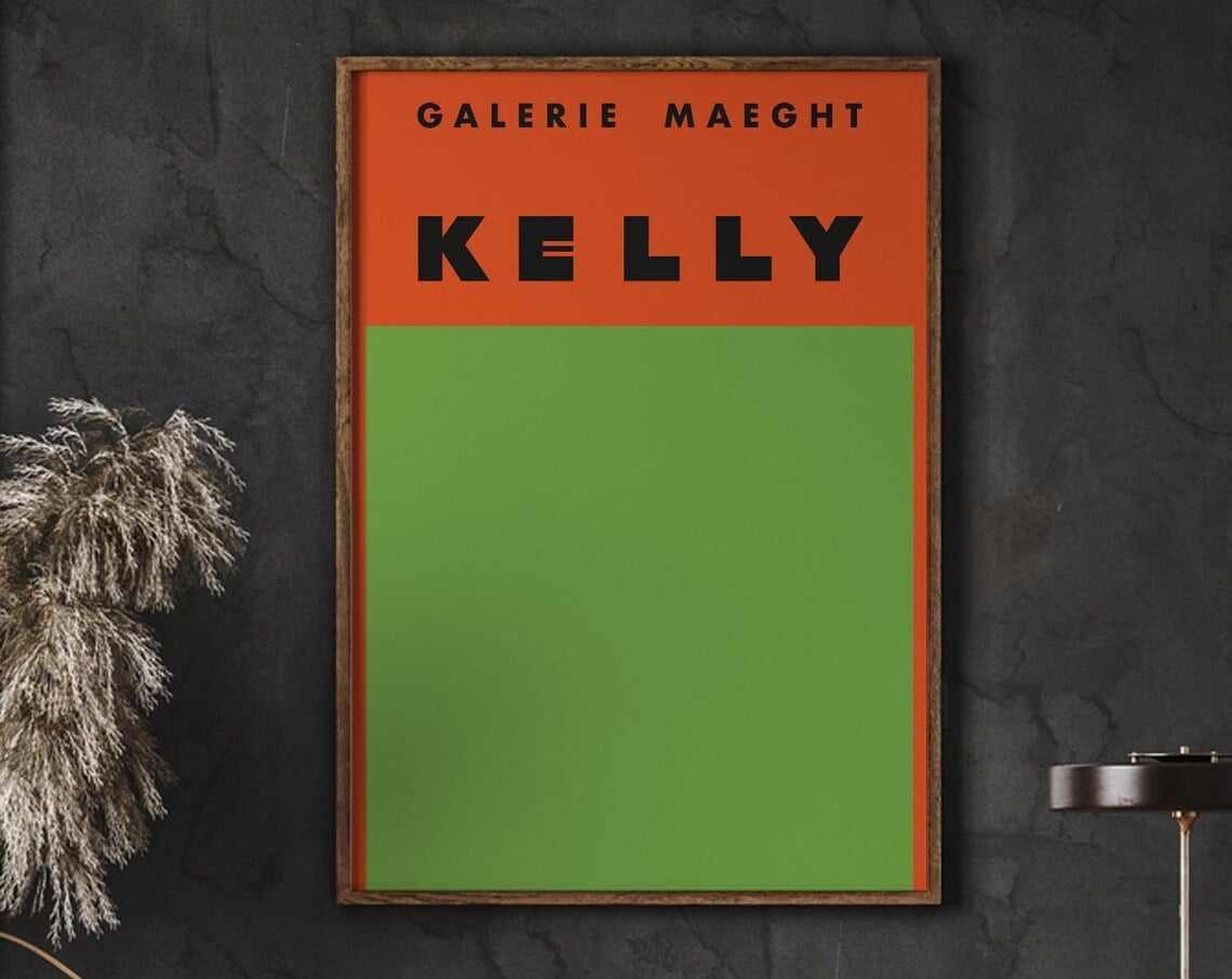 Miluva Galerie Maeght Exhibition Poster, Keely Art Print, Abstract ...