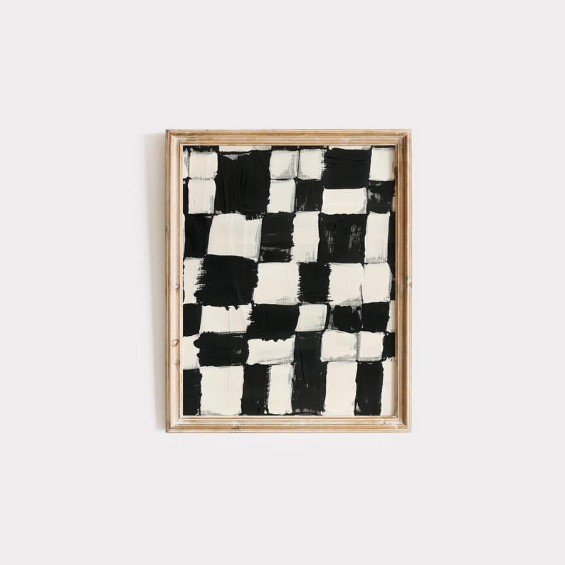 Miluva Geometric Wall Art Prints Trendy Black And White Eclectic Wall ...