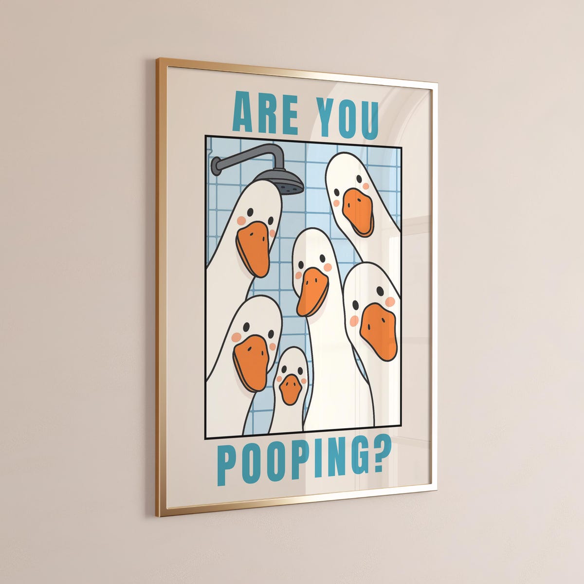 Miluva Goose Bathroom Print Are You Pooping Duck Wall Art Bathroom miluva-goose-bathroom-print-are-you-pooping-duck-wall-art-bathroom