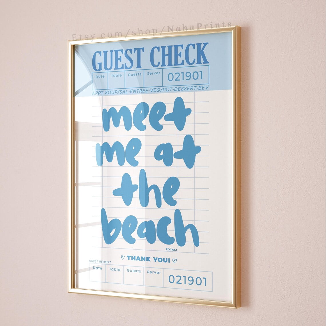 View of Miluva Guest Check Prints Coastal Cowgirl Beachy Surf Wall Art ...