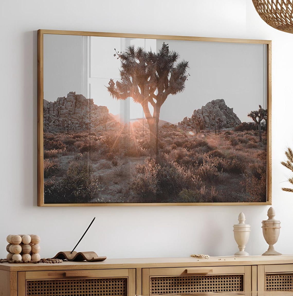 Miluva Joshua Tree Landscape Print, Joshua Tree Desert Art Print ...