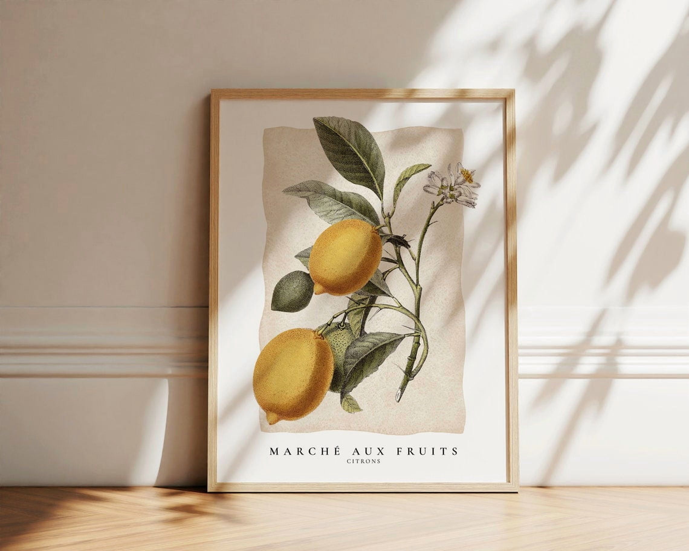 Miluva Marche Aux Fruits Print, Fruit Market Poster, French Marche ...
