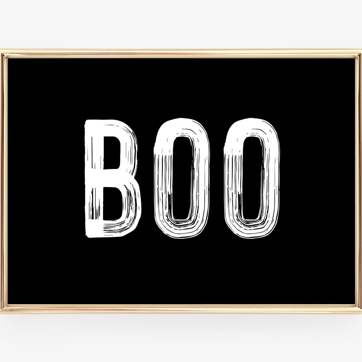Miluva Minimalist halloween decor boo print halloween wall art ...