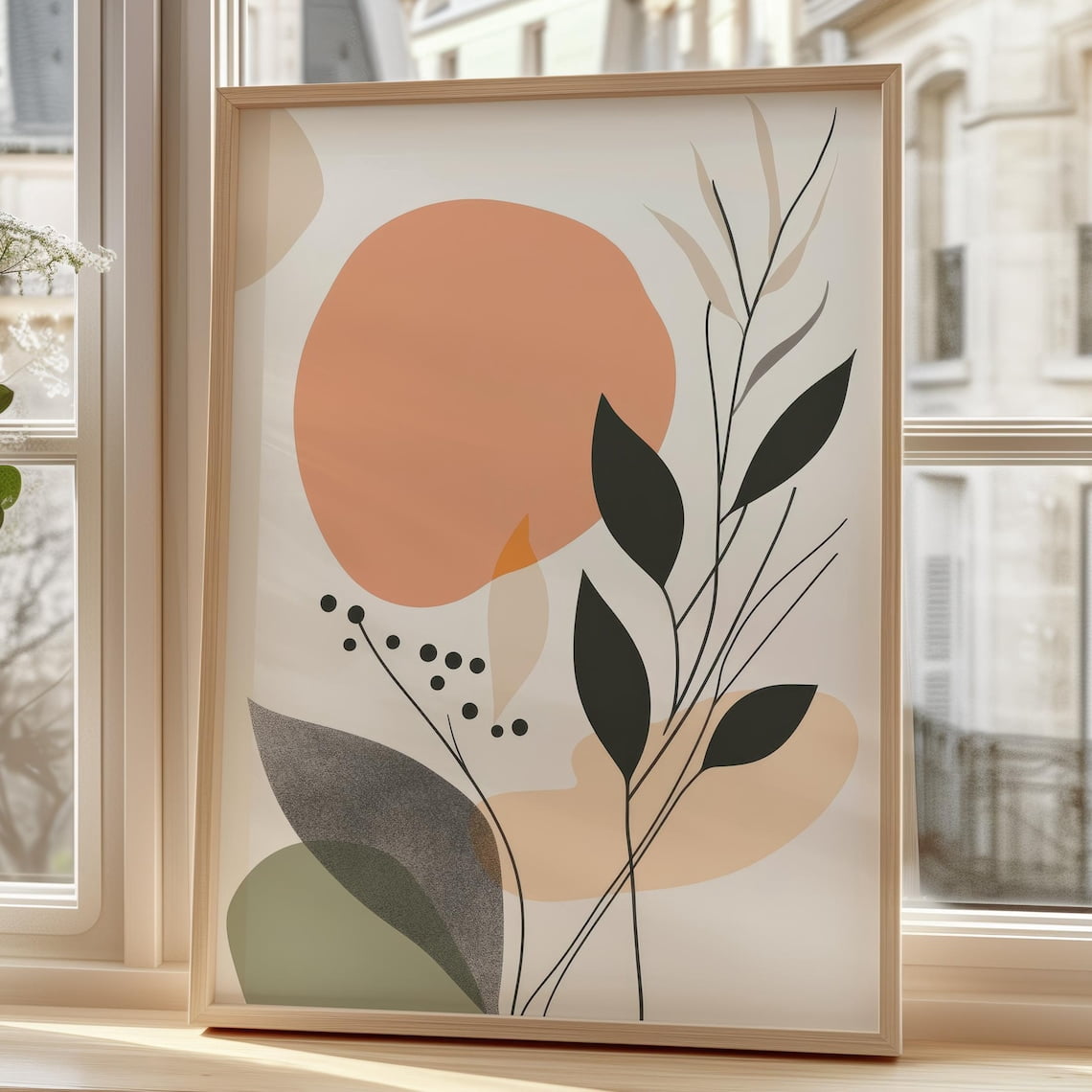 Curated visual reference: Picture Idea: Miluva Modern Living Room Decor Scandinavian Abstract Nature Poster