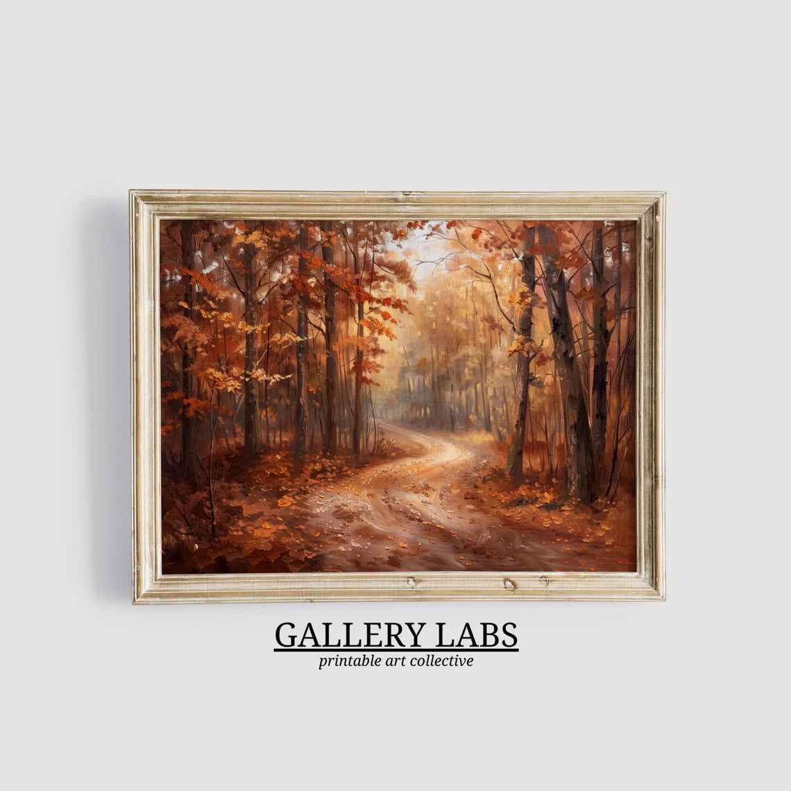 Miluva Moody Forest Wall Art Fall Decor Autumn Print Cabin Decor Fall ...