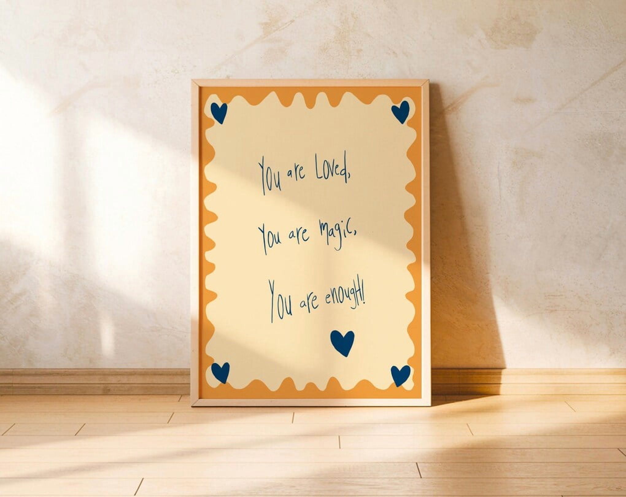 Miluva Motivational Wall Art For Nursery, Kids Room Or Classroom Hand ...