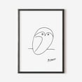 thumbnail image 1 of Miluva Pablo Picasso Prints, Picasso Owl Print, One Line Drawing, Minimalist Wall Art, Printable Wall Art, , Home Decor Decor For Living Room Bedroom, 12x18 UNFRAMED, 1 of 3
