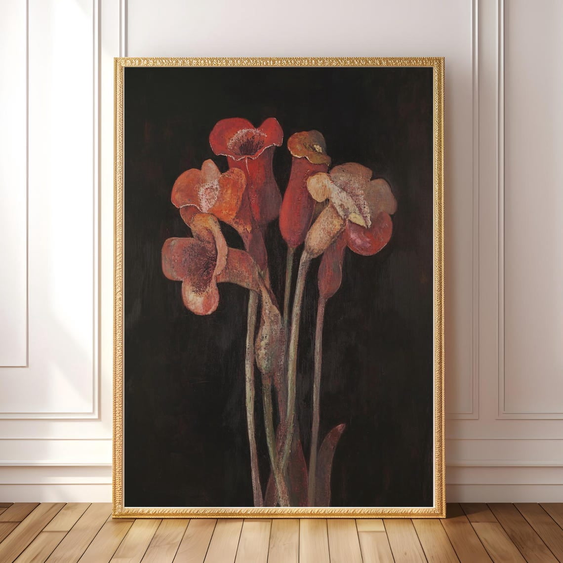 Miluva Printable Carnivorous Plant Wall Art Dark Botanical Moody Nature ...