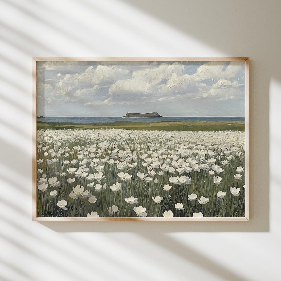 Miluva Printable Wildflower Field Vintage Wall Art Landscape Rustic ...