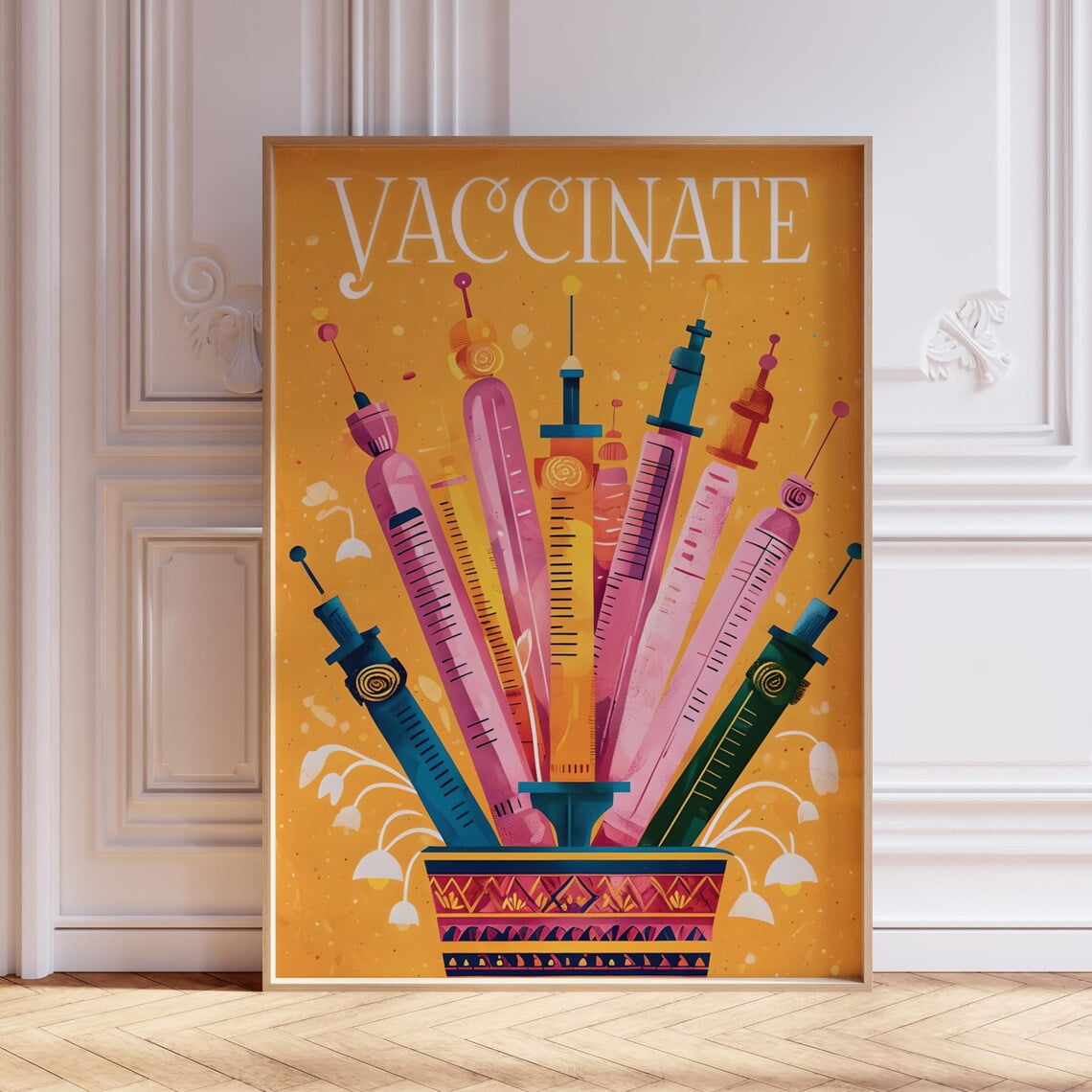 Miluva Syringe Medical School Art, Nurse Injection Print, Botox Skin ...