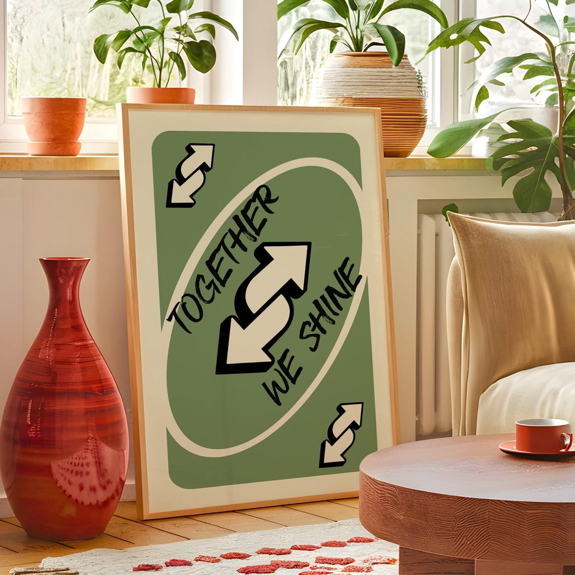 Fresh Look at Miluva Together We Shine Play Reverse Card Wall Art Poster