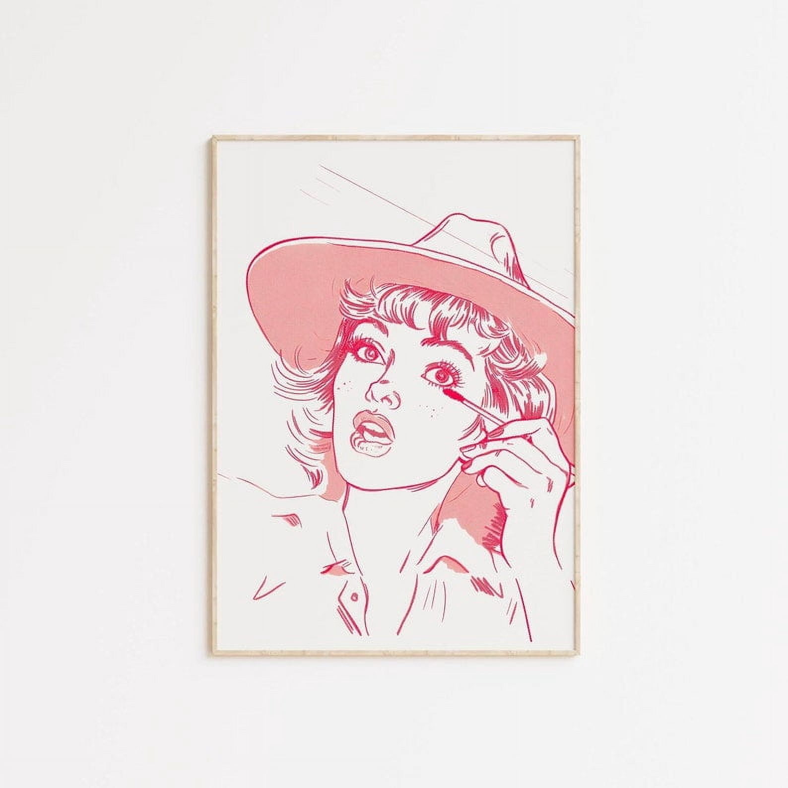 retro cowgirl art prints - set of 3 - digital download... Miluva Vintage Western Wall Art Cowgirl Poster Vintage Cowgirl Art ...