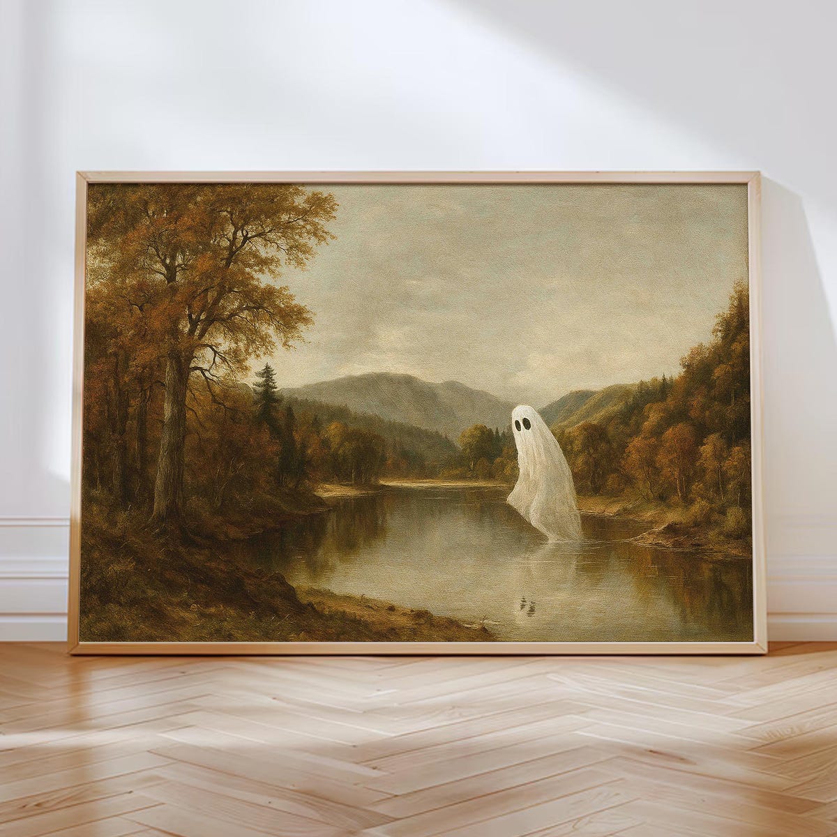 Miluva Vintage ghost print – Halloween wall art – Dark academia decor ...