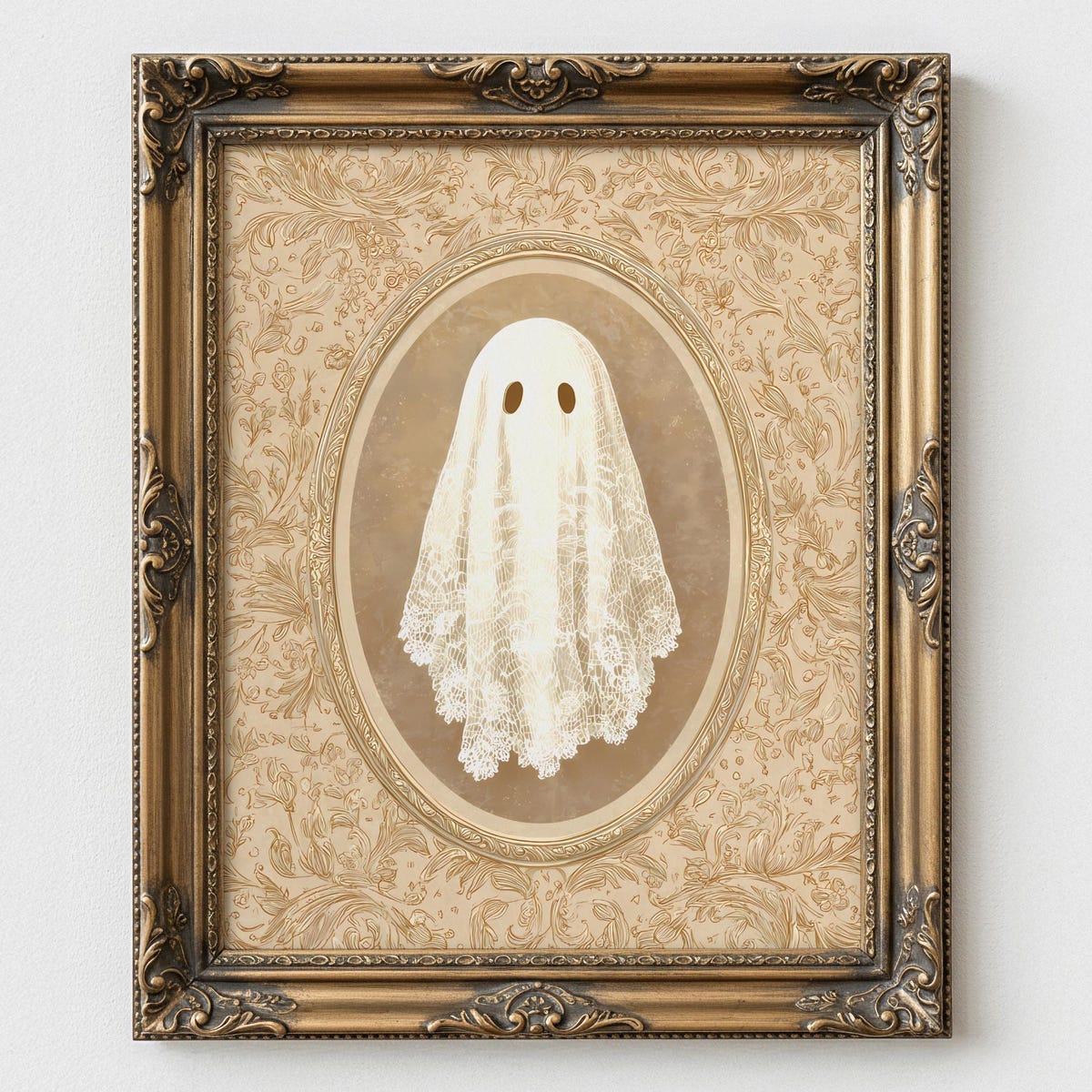 Miluva Vintage halloween wall art ghost decor spooky cottagecore home ...