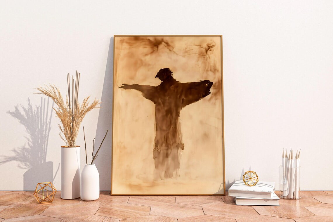 Miluva Wabi Sabi Wall Art Print Abstract Japandi Poster Minimalist