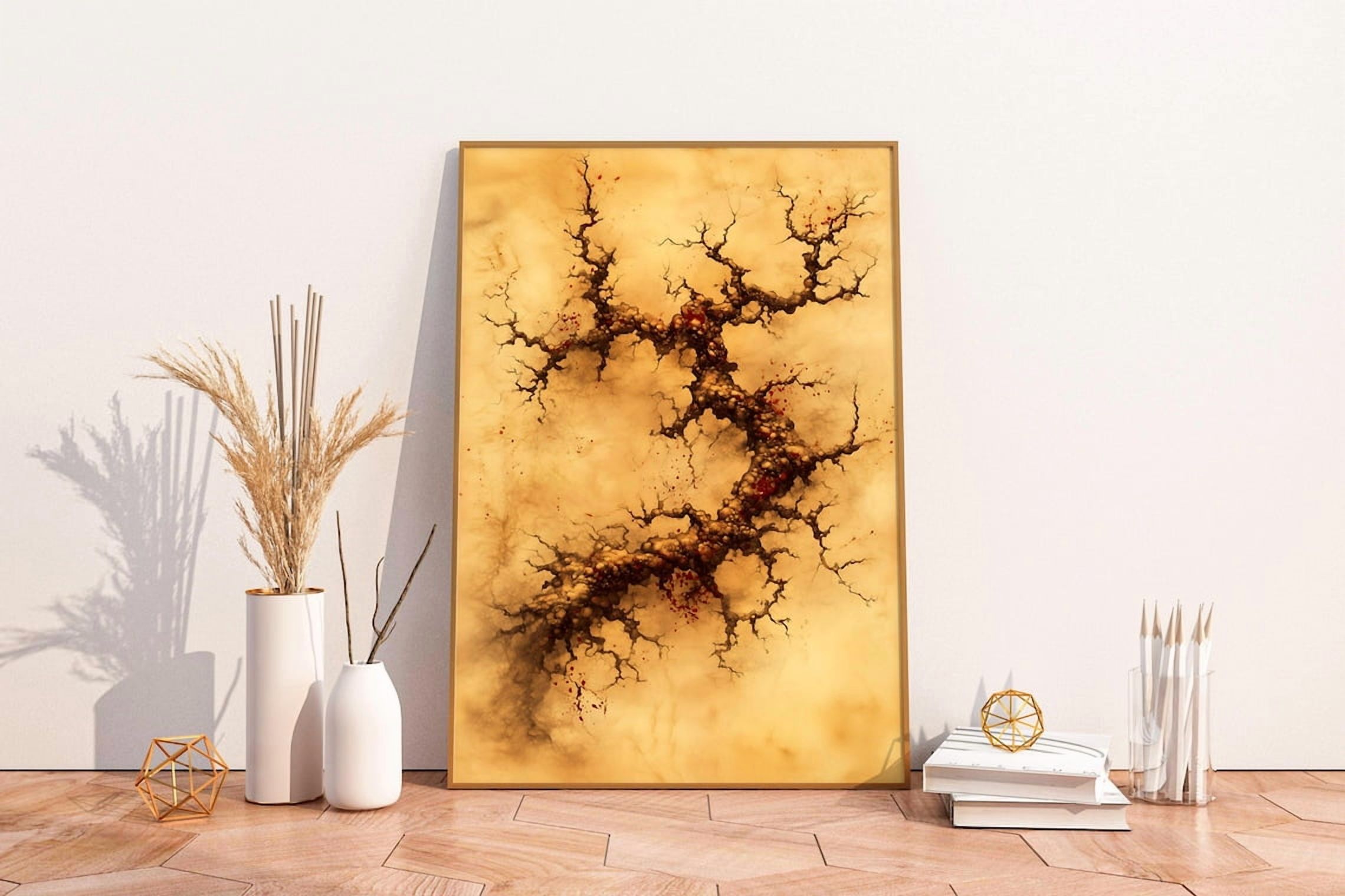 Photo inspiration: Miluva Wabi Sabi Wall Art Print Abstract Japandi Poster Organic Photo Inspiration