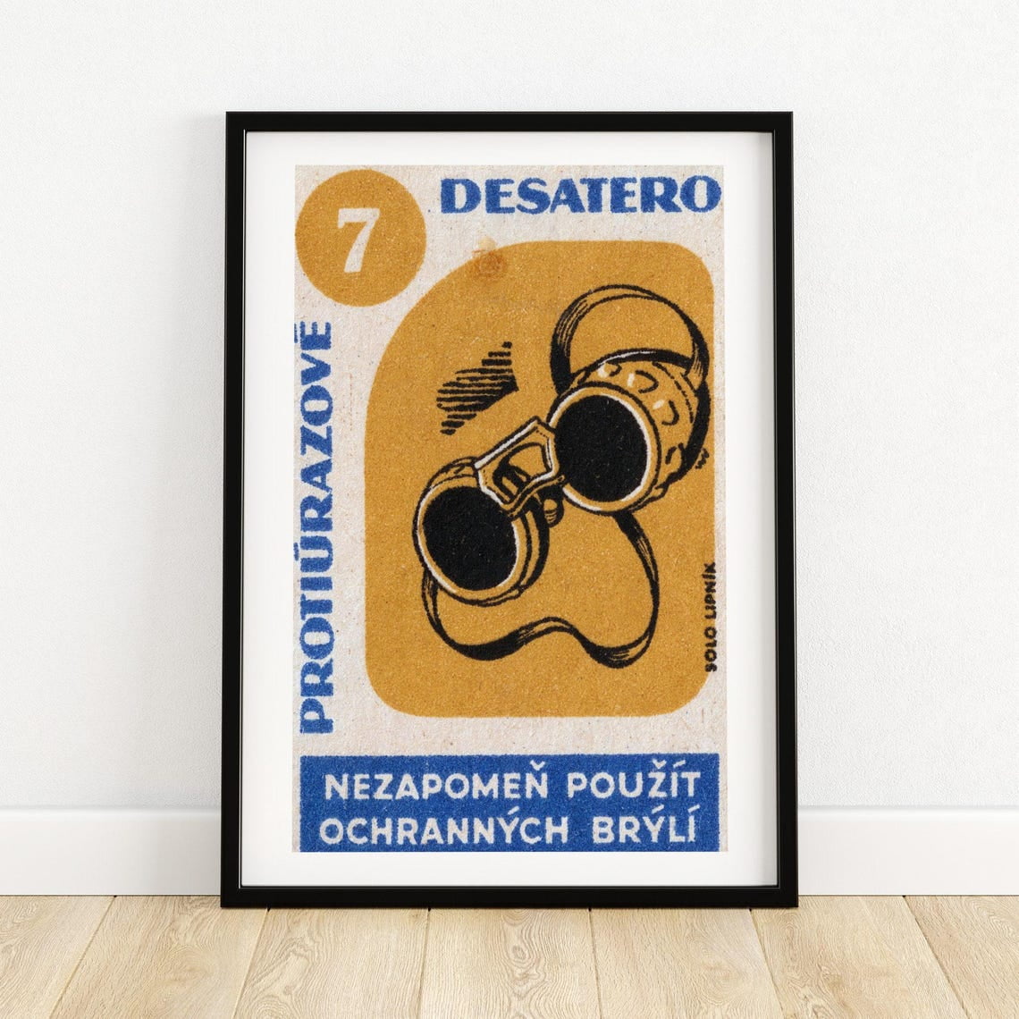 Miluva Welding Glasses - Matchbox Print - Aesthetic Wall Art - Vintage ...