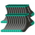 thumbnail image 1 of Miluxas 10 Pairs Mens Athletic Running Ankle Socks Men 10 Pack Low Cut Breathable Workout Socks, 1 of 4