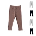 thumbnail image 1 of Miluxas Girls Basic Leggings Baby Girls' Leggings Soft Footless Leggings Stretchy Tights Pants, 1 of 3