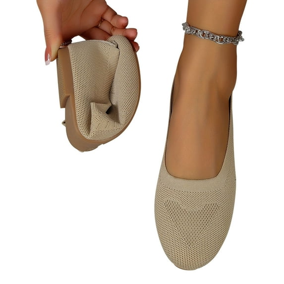 Miluxas Ladies Slip on Loafer Shoes Womens Flats Dress Clothes Shoes Ballet Nurse Walking Sneakers Work Casual Comfortable