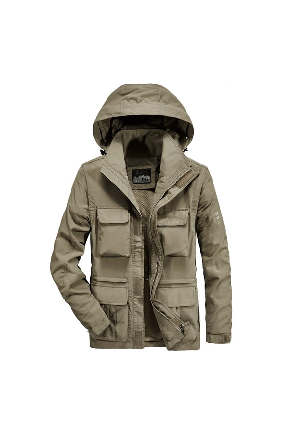Men's Jackets Military Jackets Cargo Jackets Working Jackets with Multi Pockets