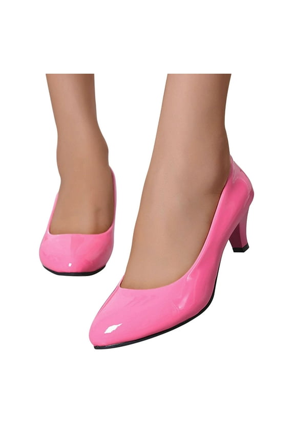 Pumps for Women , Comfortable Low Heel Women Pumps Closed Round Toe Dress Shoes for Work Office Wedding Party Prom