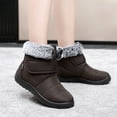 thumbnail image 1 of Miluxas Snow Boots for Women Winter : Warm Fur Lined Ankle Booties Comfortable Waterproof Slip On Lightweight Womens Boots, 1 of 4