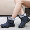 thumbnail image 1 of Miluxas Snow Boots for Women Winter : Warm Fur Lined Ankle Booties Comfortable Waterproof Slip On Lightweight Womens Boots, 1 of 4