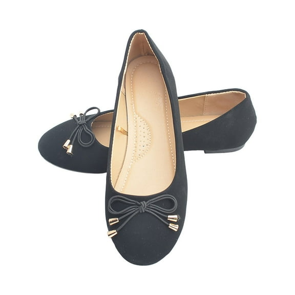 Miluxas Women's Flats Foldable Ballet Flats for Women Comfortable Ballerina Flats Roll Up Flats for Wedding Party Travel