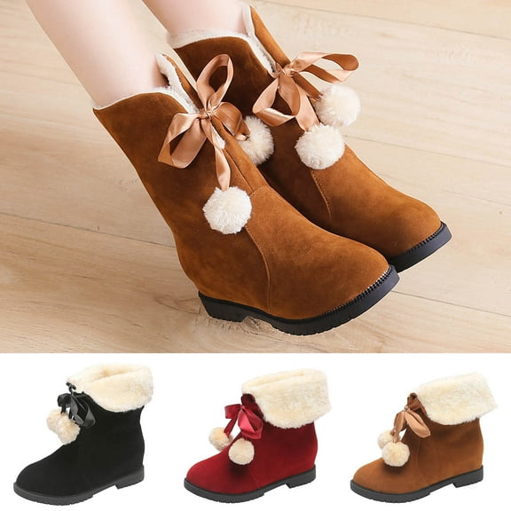 Miluxas Women's Multiple Colors Boots ,Women's Boot Classic Suede, Women's Slip On Boot ,Comfortable Winter Boot