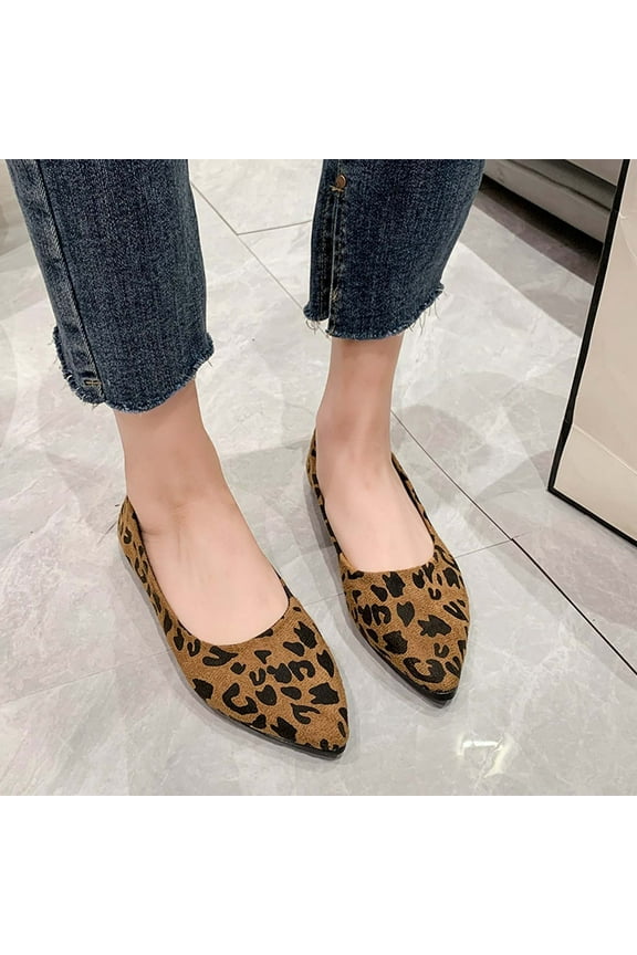 Women's Pointy Toe Loafer Flat Comfortable Work Shoes,Cute Penny Loafer Slip On Ballet Flat