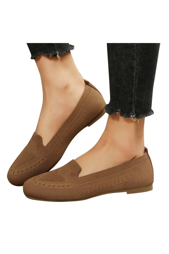 Women's Soft Flats Shoes Mesh Loafers Shoes Soft Memory Foam Flats