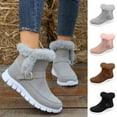 thumbnail image 1 of Miluxas Womens Winter Boots Warm: Womens Waterproof Snow Boots Ankle Casual Cold Weather Fur Lined Comfortable Booties, 1 of 5