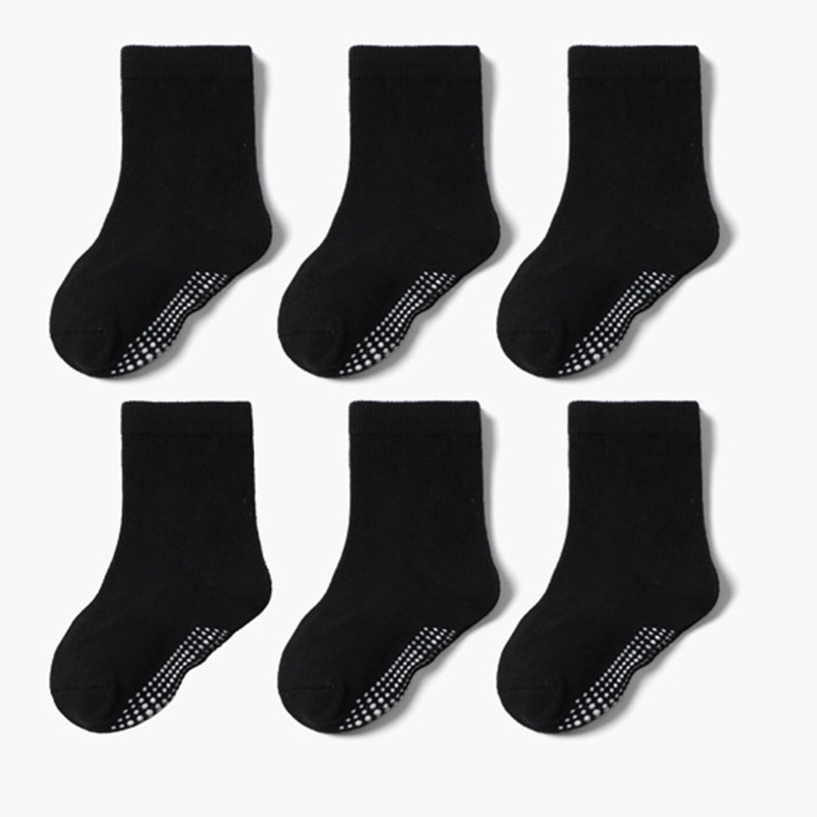 Miluxas 6 Pack Non Slip Kids Toddler Baby Socks with Grips Clearance