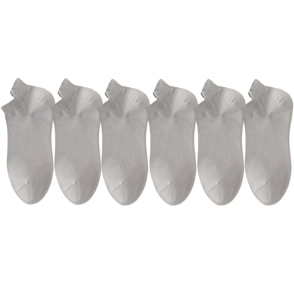 Miluxas Ankle Low Cut Socks for Men/Women Short Cotton Casual Anti-Skid Moisture Wicking Socks 6PC