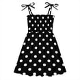 thumbnail image 1 of Miluxas Baby Girl Strap Sundress Summer Polka Dots Vintage Dress Black 1 Year, 1 of 5