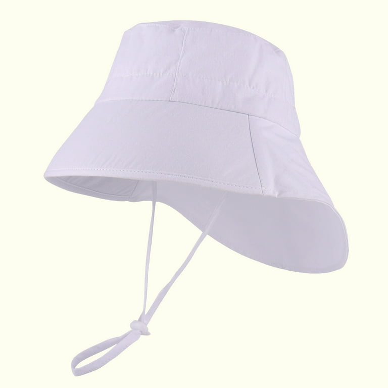 Brim Sun Protection Hat-Solid White Sunhat Brim Sun Protection Hat-Solid White Sunhat