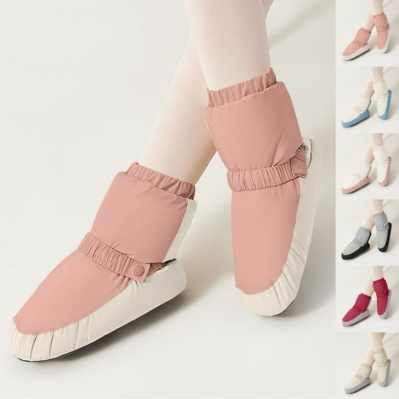 Miluxas Ballet Warm up Booties Dance Slippers for Big Kid Yellow S