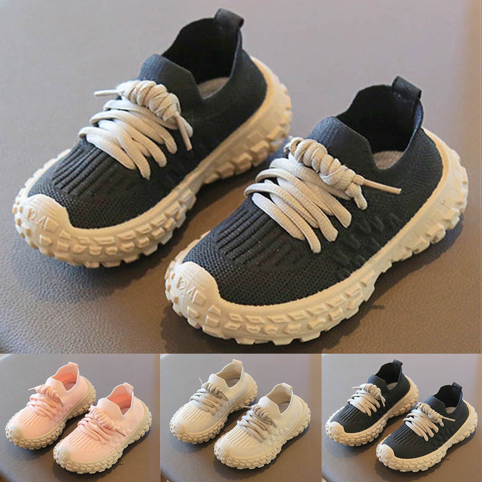 Boys Girls Kids' Sneakers Mesh Sports Shoes Breathable Lightweight Running Shoes for Kids Fashion Athletic Casual Shoes Pink 13(32)