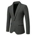 thumbnail image 1 of Miluxas Casual Blazer for Men Blazer Jacket Slim Fit Suit Jackets for Men Casual Blazer Sport Coat Suit Dark Gray XL(XL), 1 of 8
