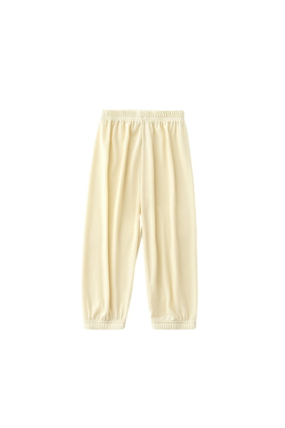 Child Mosquito Pants Boy's Baggy Casual Harem Pants Girls Trousers Yellow 2Y