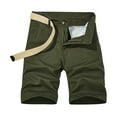 thumbnail image 1 of Miluxas Clearance Work Shorts Pants for Plus Men,Men Solid Zipper Button Pockets Cropped Cargo Shorts Army Green 6(M), 1 of 3